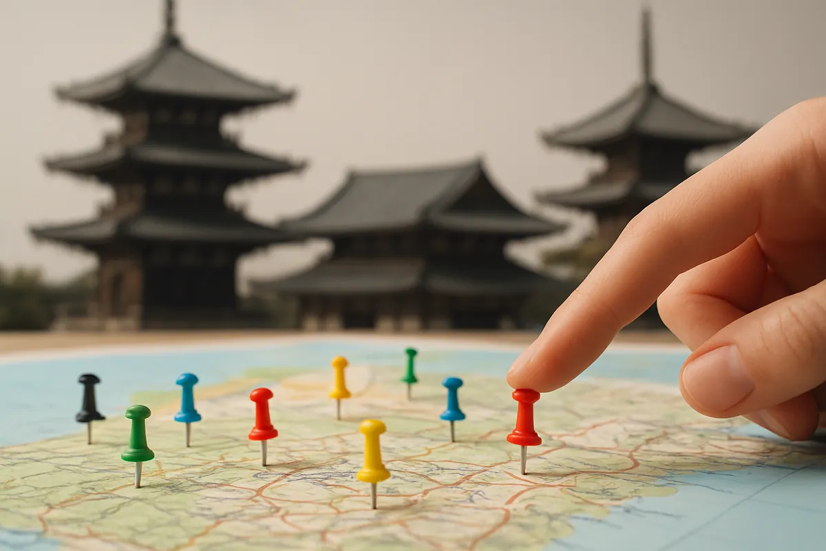 日本全国の観光地を巡るモデルコースの旅行プラン。