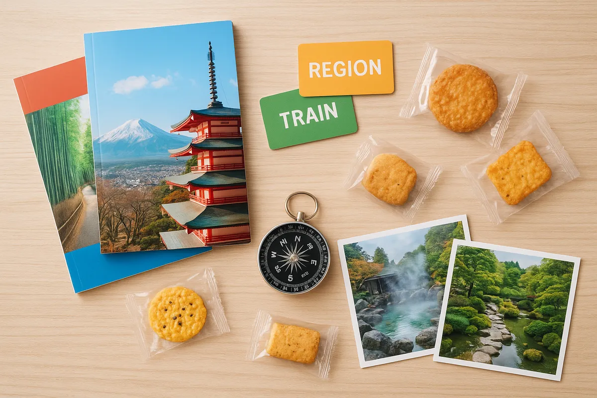 日本全国の観光地を巡るモデルコースの旅行プラン。