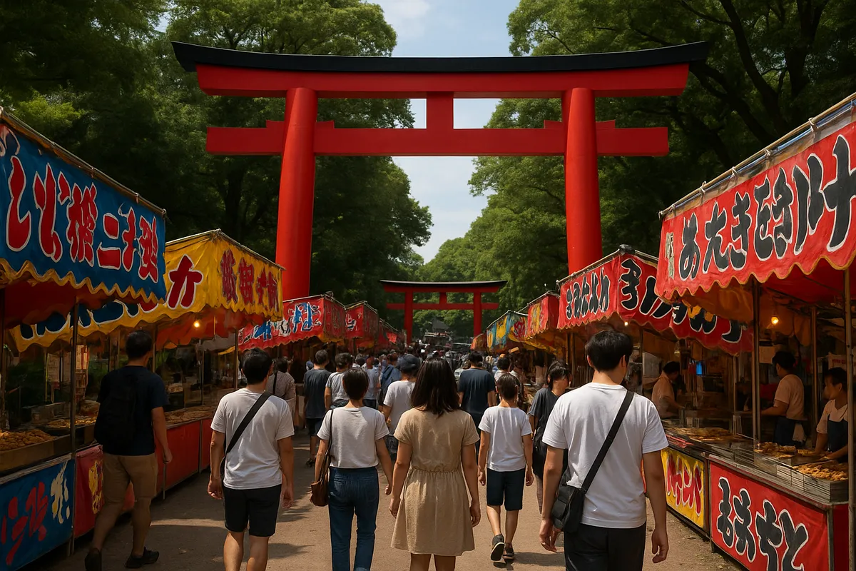 日本の四季を彩る各種イベント風景をまとめた画像。