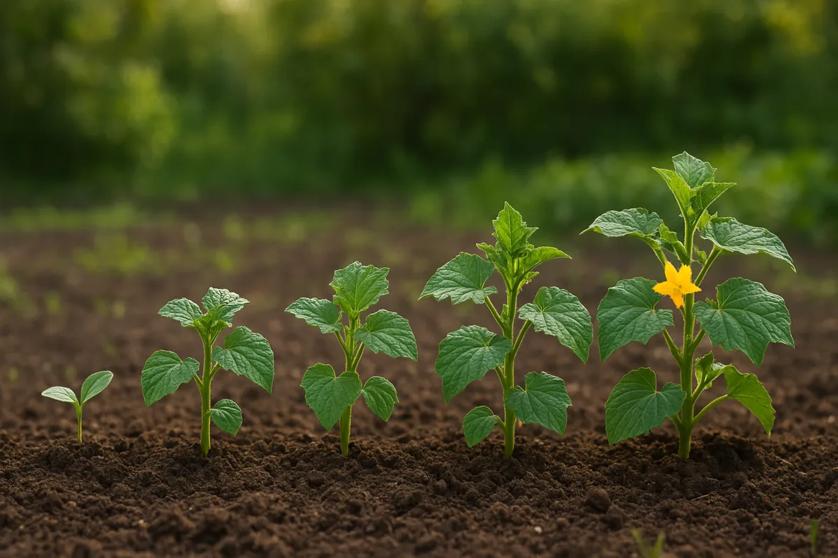 新鮮な野菜を育てるための家庭菜園の栽培技術と管理方法を視覚的に示す画像。