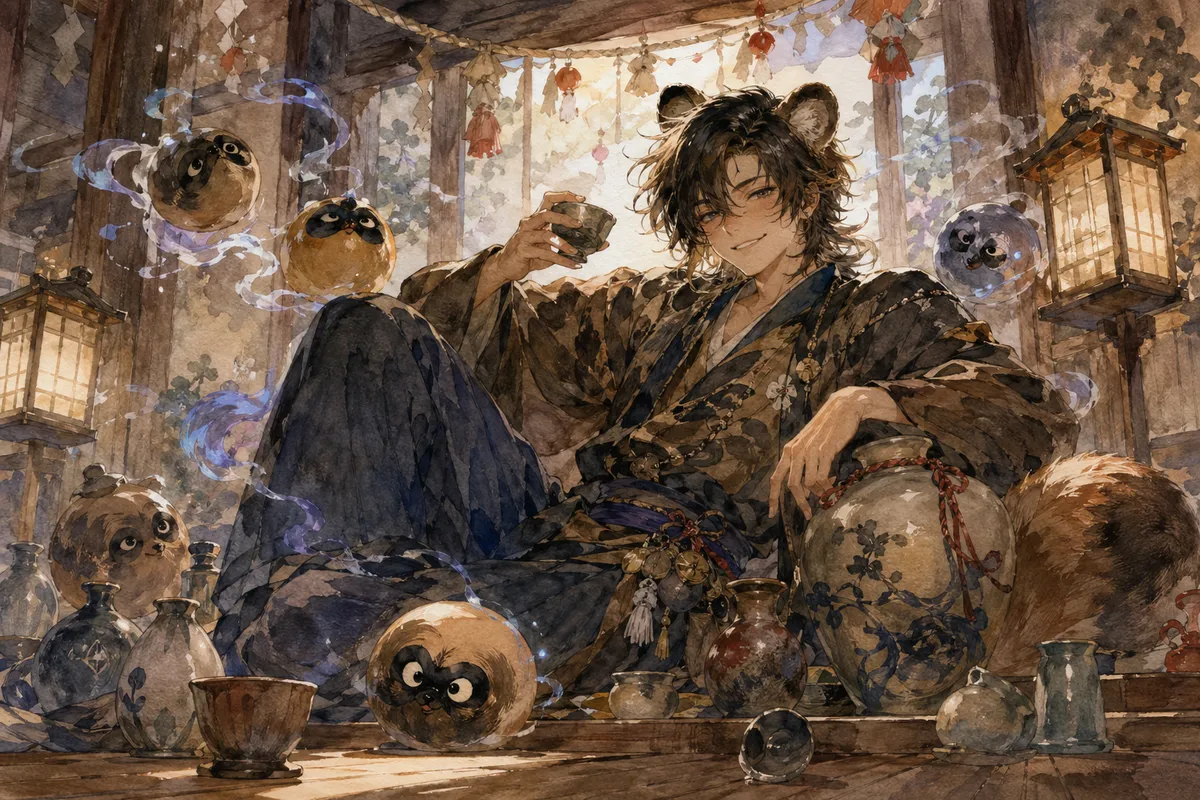 世界の伝説的な妖怪や怪物を民俗学的視点から描いたイラストレーション