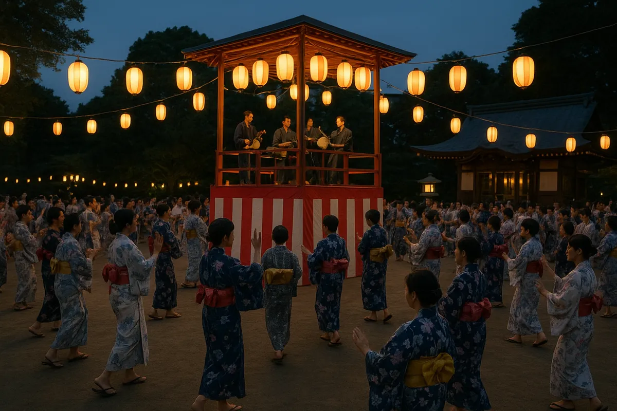逗子の夏祭りやビーチイベントの活気ある雰囲気と地元家族の交流風景。
